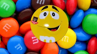 Satisfying Video  Unpacking MampM´s Candy Tin Yellow ASMR asmr unboxing mandms [upl. by Aloise115]