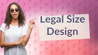 What is legal size in Canva [upl. by Lehcem]