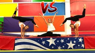 Ultimate Gymastics Challenge Ft Rebecca Zamolo Aussies Vs American [upl. by Rori]