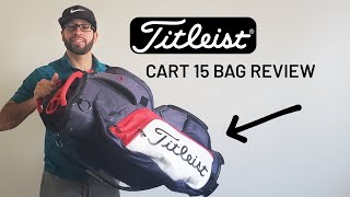 Golf Bag Review 2022 Titleist Cart 15 Bag Is this better than my old Ping Pioneer cart bag [upl. by Verdha]