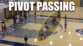 Basketball Passing Drill  PIVOT PASSING [upl. by Cosetta]