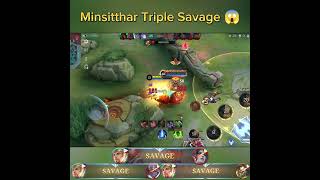 Minsitthar Triple Savage 😱 [upl. by Staffan764]