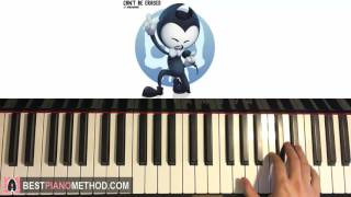 Bendy and the Ink Machine Song  quotCant Be Erasedquot  JT Machinima Piano Cover by Amosdoll [upl. by Llerdnek]