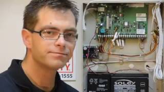 Change Your Alarm Panel BackUp Battery With Chris  AE Security [upl. by Hembree]