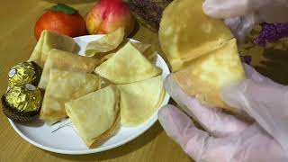 简单食谱新春佳节香脆传统味道鸡蛋卷Easy Recipe Crispy Kuih Kapit CNY Love Letters Biscuit Pancake maker machine） [upl. by Kenton]