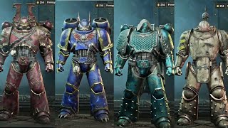 Warhammer 40K Space Marine 2  ARMOURING HALL CUSTOMIZATION All Amour Sets and Customization [upl. by Osmond]