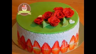 Recette du Fraisier au Mascarpone  Strawberry shortcake with mascarpone  Miss Marta [upl. by Lleryt327]