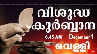 Holy Mass I Malayalam Mass I December 1 I Friday I Qurbana I 645 AM [upl. by Hardy]