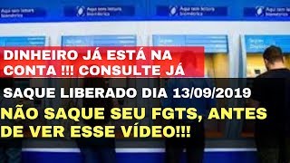 FGTS Liberado Saque Imediato e calendário  FGTS 2019 na Caixa Depositado  Saque 500 reais [upl. by Ffej64]