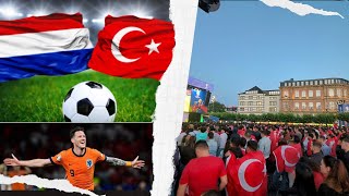 Euro 24  Türkei  Niederlande  Oranje statt Autokorso  Public Viewing Düsseldorf [upl. by Hadwin]