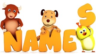 Learn Animal Names  Animal Song  3d Kids Videos by Farmees [upl. by Chilson]