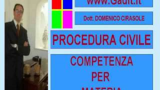 070 COMPETENZA PER MATERIA [upl. by Mario]