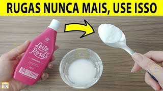 Não Use Mais de 2X Por Dia TIRA RUGAS e PELE VELHA Super RÁPIDO  Leite de Rosas e Bicarbonato [upl. by Lebaron]