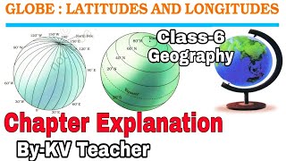 PART1 Globe  Latitudes and Longitudes  Class6 Geography NCERT Chapter 2 Explanation KV Teacher [upl. by Deloria]