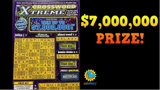 7 MILL PRIZE CROSSWORD EXTREME SCRATCH OFF TICKET [upl. by Mcdougall]