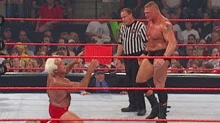 Brock Lesnar vs Ric Flair Raw July 1 2002 [upl. by Tolecnal]