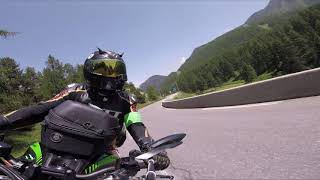 ROAD TRIP7 ITALIEFRANCE RETOUR AU PAYS BRIANCON ALPES Z800 [upl. by Geerts]