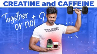 CAN YOU MIX CREATINE AND CAFFEINE  gym bodybuilding health fitness [upl. by Atinev318]