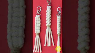 Tutorial👆 3 Chaveiros de Macramê macrametutorial macrame chaveiros [upl. by Inoek]