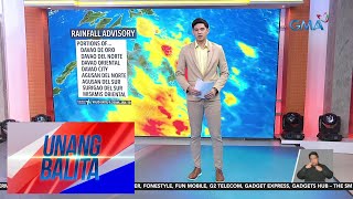 Rainfall advisory sa ilang bahagi ng Mindanao pinalawig pa  Weather update today  UB [upl. by Gawlas]