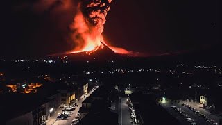 Etna exploded Eruption tonight in Sicily [upl. by Atiloj23]