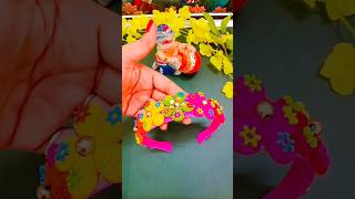 Diy headband with super claycolourful hair banddly how to make clay hair banddiy funny [upl. by Hayward]