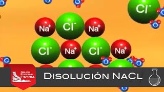 Disolución NaCl  animación│química [upl. by Amian]