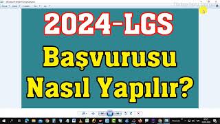 2024 LGS Başvurusu Nasıl Yapılır [upl. by Spiegleman546]