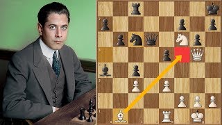 The Move of All Moves  Capablanca vs Marshall  Game 11 [upl. by Kramnhoj]