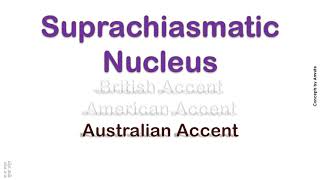 Suprachiasmatic Nucleus How to Pronounce Suprachiasmatic Nucleus in Australian British Accent [upl. by Ttirrem]