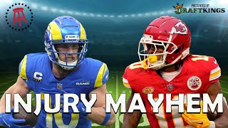 FFFPOD INJURY MAYHEM  DFS WEEK 3 [upl. by Esidnac103]