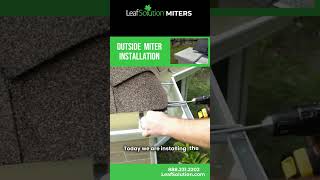 Leaf Solution Outside Miter [upl. by Sidoney293]