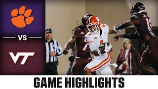 Clemson Tigers vs Virginia Tech Hokies Game Highlights  2024 ACC Football [upl. by Okimuk]