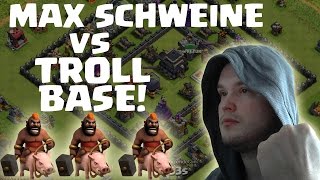 facecam MAX SCHWEINE vs TROLL BASE  CLASH OF CLANS  Lets Play CoC DeutschGerman HD [upl. by Lisa]