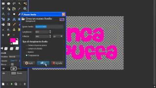 come fare una scritta con bordo con gimp [upl. by Mitman]