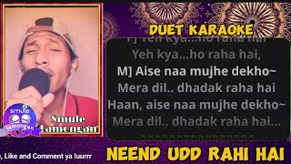 Neend Ud Rahi Duet Karaoke  Kuch Khatti Kuch Meethi  Kajol amp Sunil  Alka Yagnik amp Kumar Sanu [upl. by Ruff]