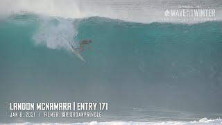 Landon McNamara at Pipeline Jan 6 2021 [upl. by Aneres]