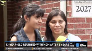 Teen reunited with mom after 8 years in Mexico [upl. by Ydnil102]