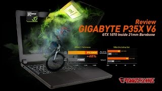 Review GTX 1070 versi Laptop Brotha Gigabyte P35X V6  in Bahasa [upl. by Noslien]