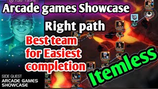 Arcade games Showcase Itemless completion  best team MCOC [upl. by Lexie388]