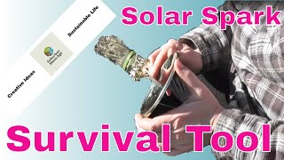 Parabolic Survival Tool  Solar Mirror Lighter  Does it work [upl. by Aminta451]