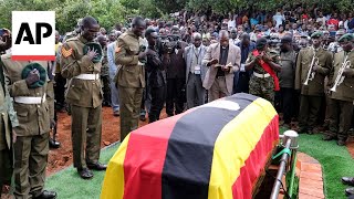 Ugandan athlete who died after her partner set her on fire gets military funeral [upl. by Eednas]