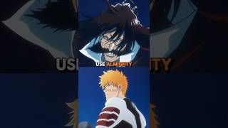 Why didnt Yhwach use Almighty against Ichigo bleach bleachanime anime [upl. by Waechter80]