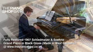 1907 Schiedmayer and Son Black Gloss Grand Piano  The Piano Shop Bath [upl. by Ifill]