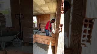 Müstakil ev tuğla yapımı inşaat building villa ev home  work beton world inşaat [upl. by Aram]