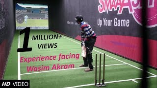 Batting experience in Smaaash  Experience Facing Wasim Akram Shane Warne Kieron Pollard bowling [upl. by Erialc134]