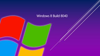 Taking a look at Windows 8 Build 8040 [upl. by Neeleuqcaj]