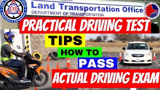 LTO PRACTICAL DRIVING TEST 2023  TIPS para PUMASA sa ACTUAL DRIVING EXAM  Wander J [upl. by Crin]