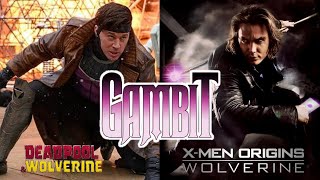 Gambit Deadpool amp Wolverine Channing Tatum amp Gambit XMen Origins Wolverine Taylor Kitsch mcu [upl. by Eenafit]