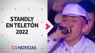 Así fue la presentación de STANDLY EN TELETÓN 2022 Cantó sus hits quotPanameraquot y quotPégatequot [upl. by Johannessen]